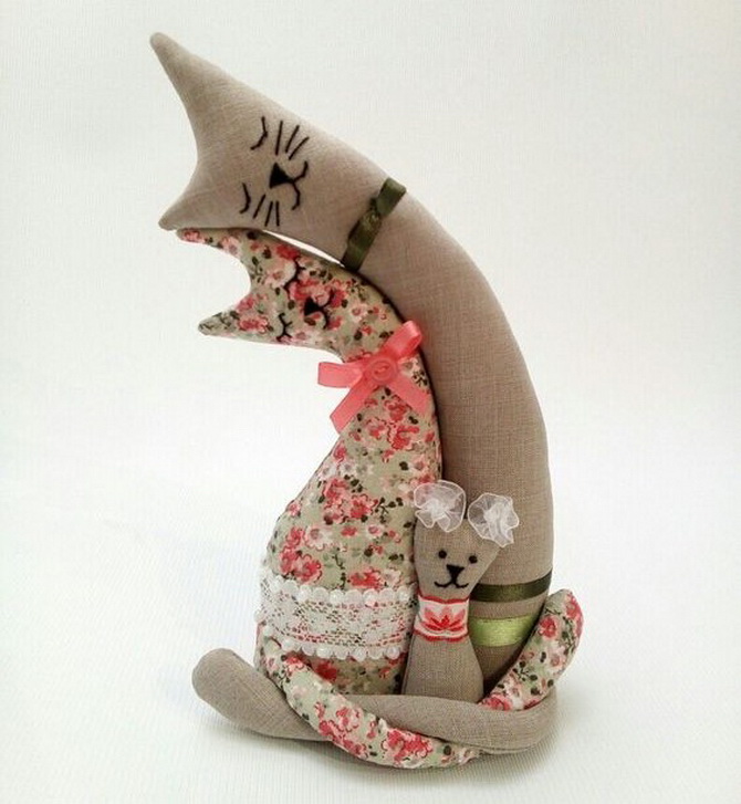 Cats in love: textile craft for Valentine’s Day 4