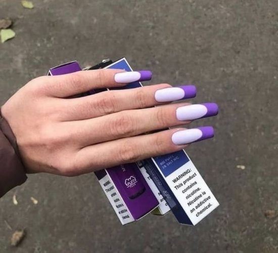 Lavender Manicure For 2024   Lavender Nails 03 550x500 