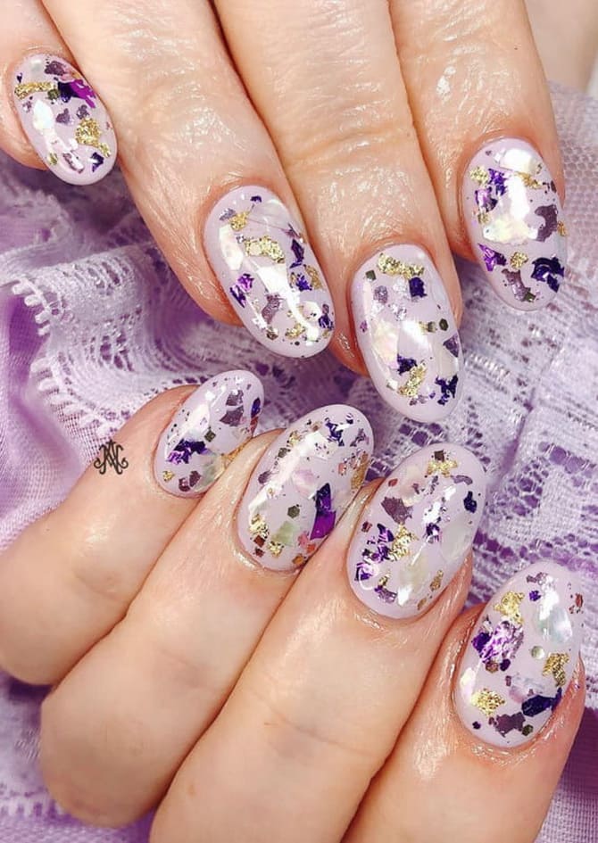 Lavender manicure 2024: stylish spring ideas 12