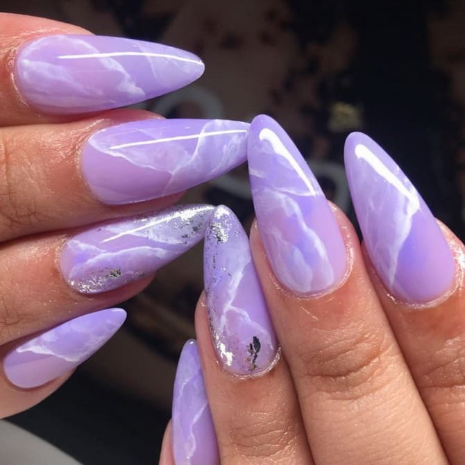 Lavender manicure 2024: stylish spring ideas 20