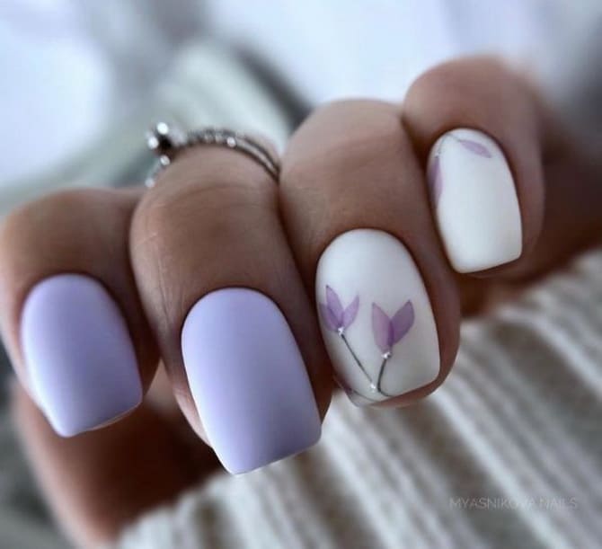 Lavender manicure 2024: stylish spring ideas 17