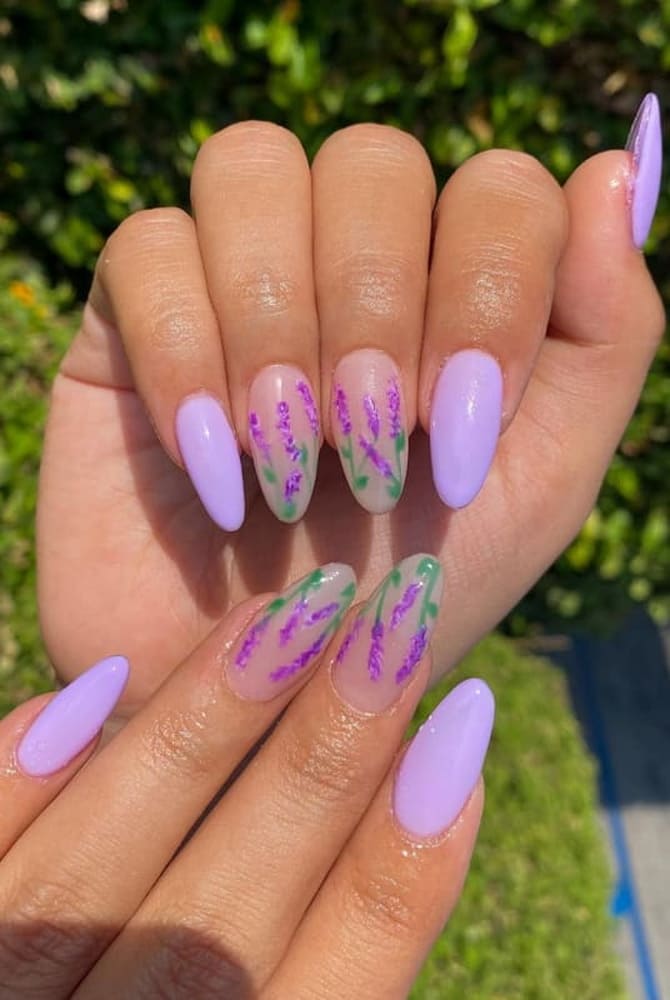 Lavender manicure 2024: stylish spring ideas 18