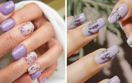 Lavender manicure 2024: stylish spring ideas
