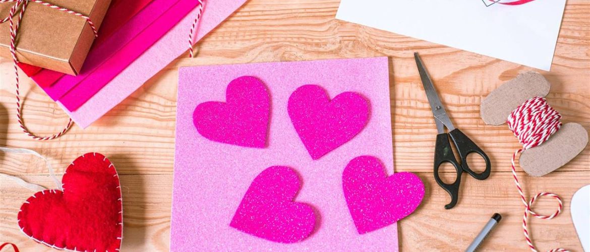 Craft options for Valentine’s Day for children and adults