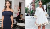 How to hide broad shoulders with a dress: 8 successful styles