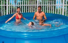 Наслаждаемся летним отдыхом и купанием с домашним бассейном Intex