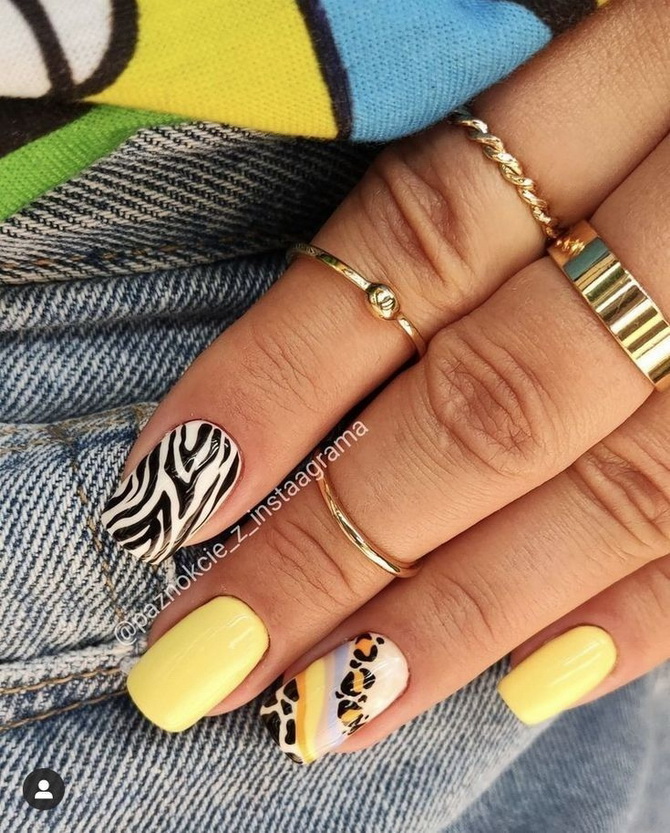 Two Tone Nails 2024: the best combinations and photo ideas 15