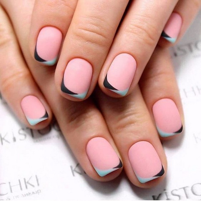 Two Tone Nails 2024: the best combinations and photo ideas 7