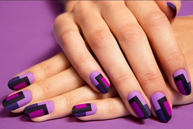 Two Tone Nails 2024: the best combinations and photo ideas 17