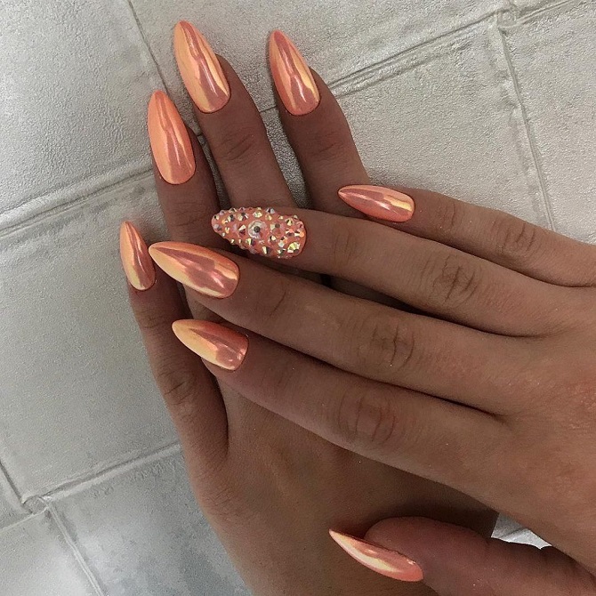 Peach manicure 2024: stylish nail design ideas with photos 13