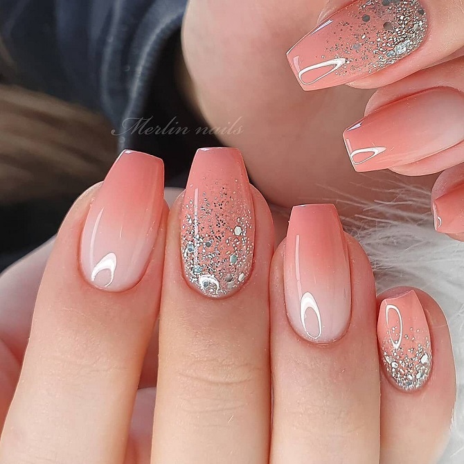 Peach manicure 2024: stylish nail design ideas with photos 16