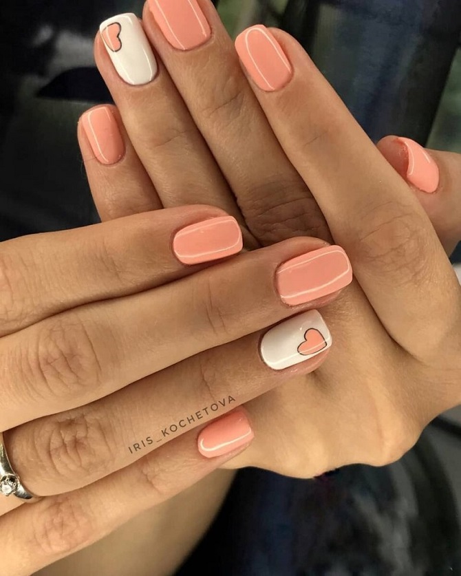 Peach manicure 2024: stylish nail design ideas with photos 4