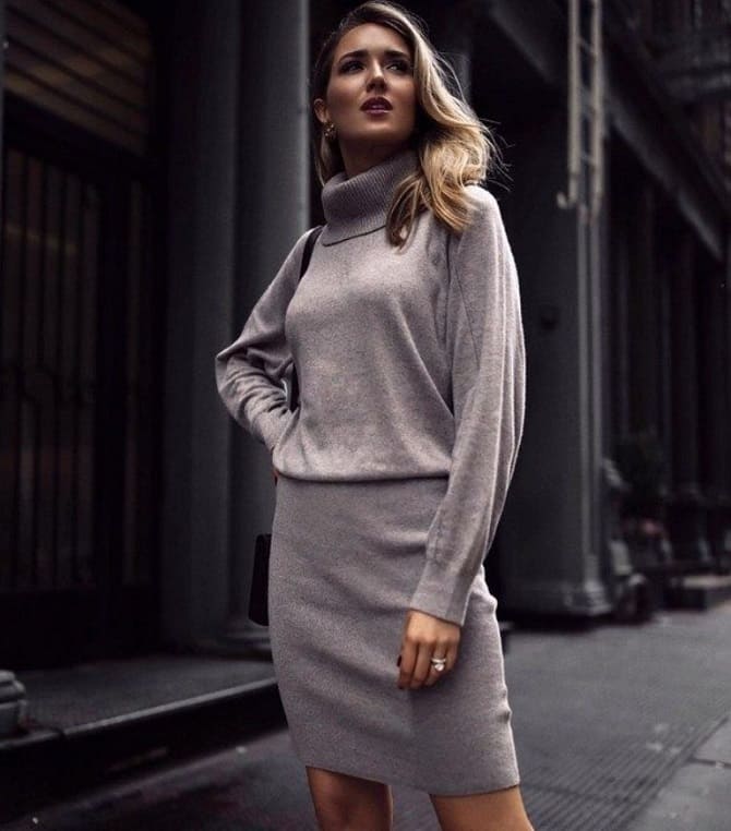 Gray dresses: fashion trend 2024-2025 1
