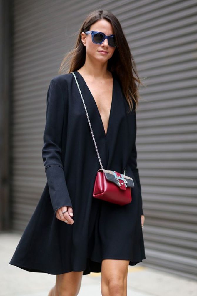 How to hide broad shoulders with a dress: 8 successful styles 7
