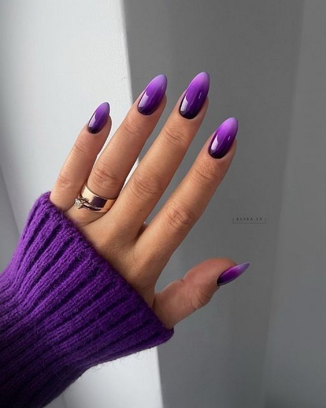 Plum manicure: stylish nail art ideas 8