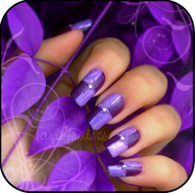 Plum manicure: stylish nail art ideas 17