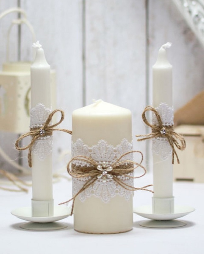 Candle decor for Valentine’s Day: ideas with photos 11