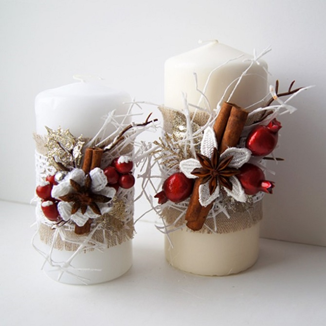 Candle decor for Valentine’s Day: ideas with photos 9