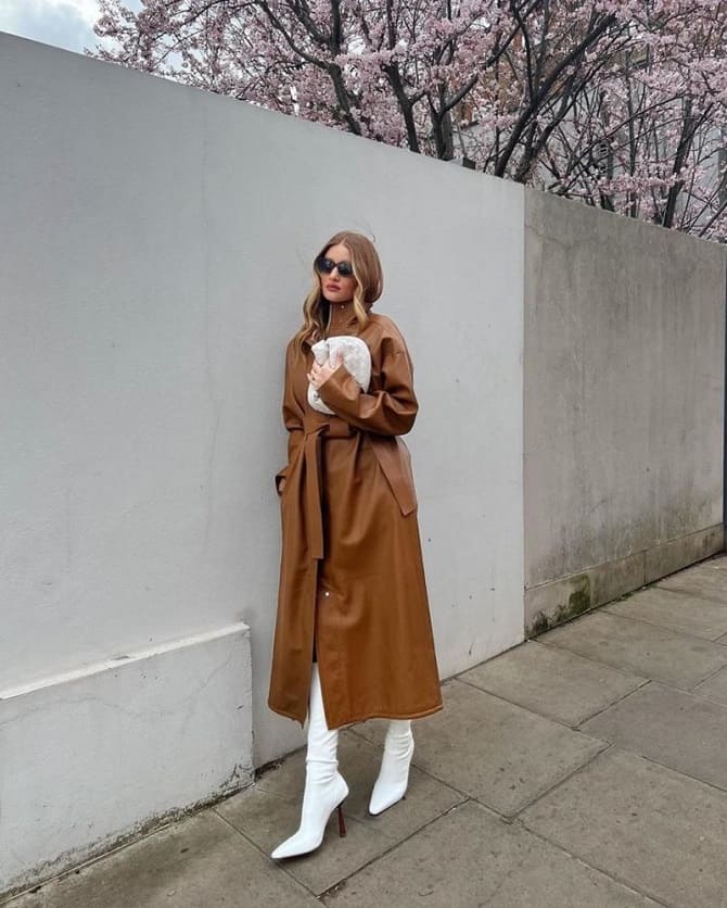 Leather trench coat – how to wear a fashion trend this spring 5