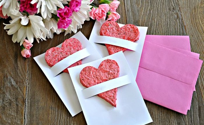 How to make heart-shaped valentines with your own hands: step-by-step master class 9
