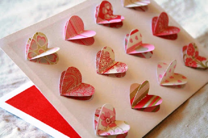Як зробити валентинки у вигляді сердець своїми руками: покроковий майстер-клас 3