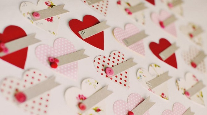 How to make heart-shaped valentines with your own hands: step-by-step master class 4