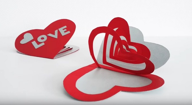 How to make heart-shaped valentines with your own hands: step-by-step master class 7