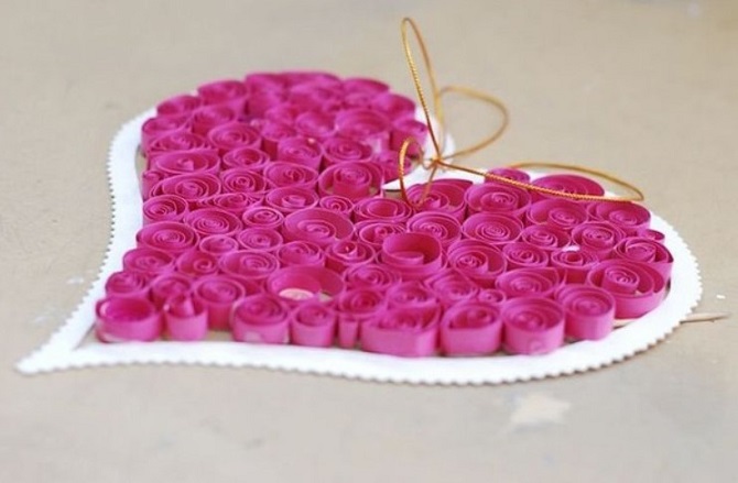 How to make heart-shaped valentines with your own hands: step-by-step master class 8