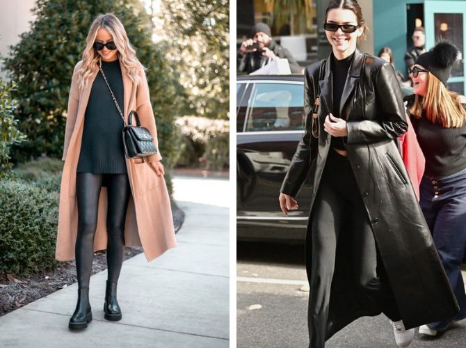 Black leggings: elegant looks and stylish combinations in 2024 7