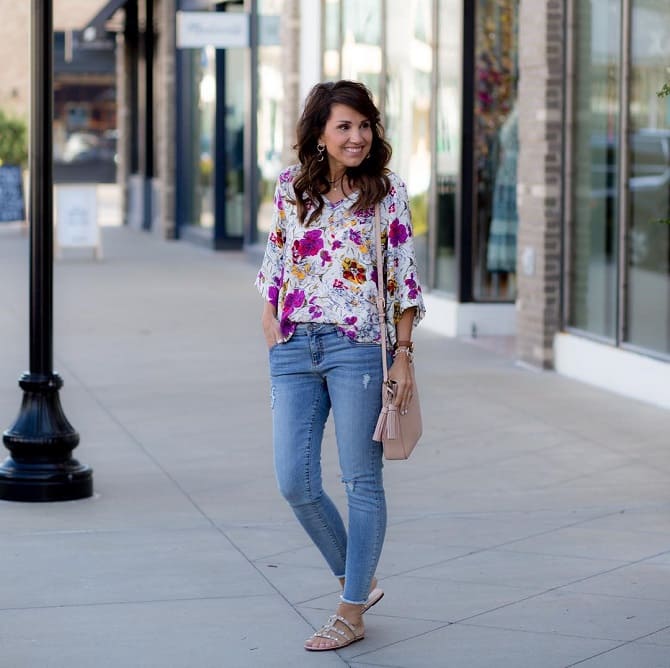 Модные блузки с цветочным принтом – хит весеннего сезона 8