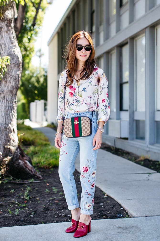 Модные блузки с цветочным принтом – хит весеннего сезона 9