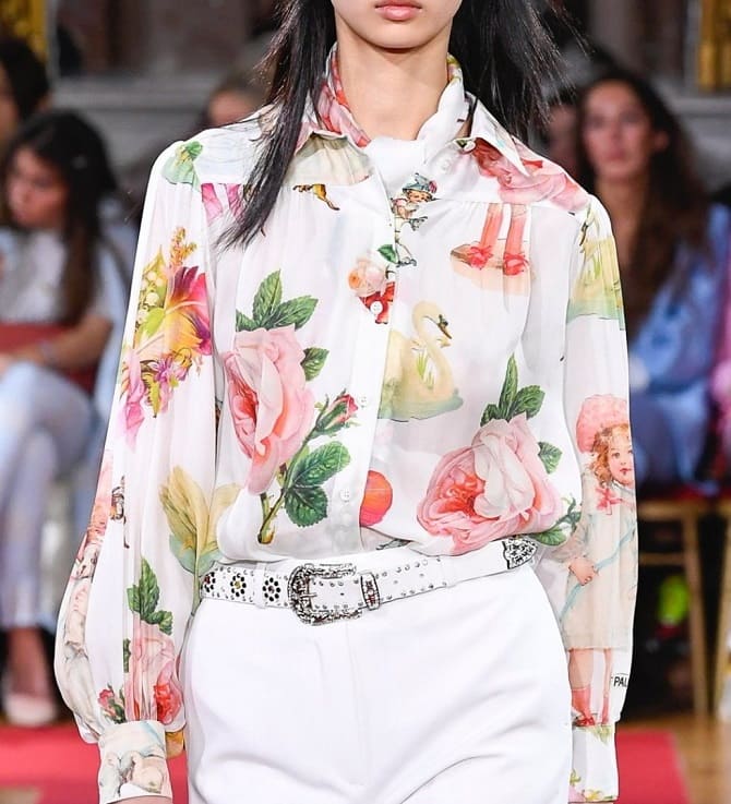 Модные блузки с цветочным принтом – хит весеннего сезона 15
