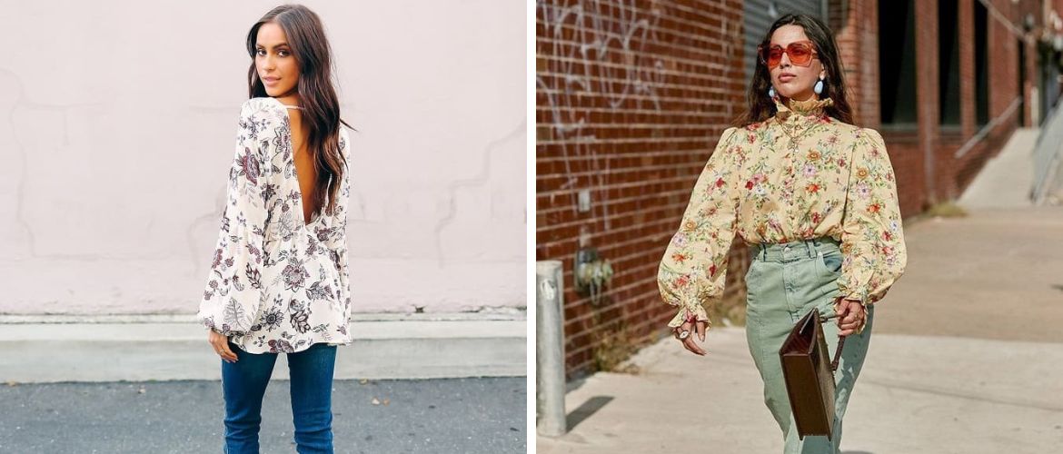 Модные блузки с цветочным принтом – хит весеннего сезона