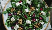 Вкусные салаты с грецкими орехами: простые рецепты