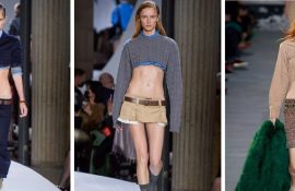 Спідниці з дуже низькою посадкою – модний тренд весни 2024 року