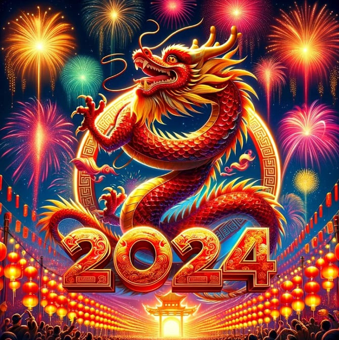 Поздравления с Китайским Новым годом 2024 в картинках, прозе и стихах 5