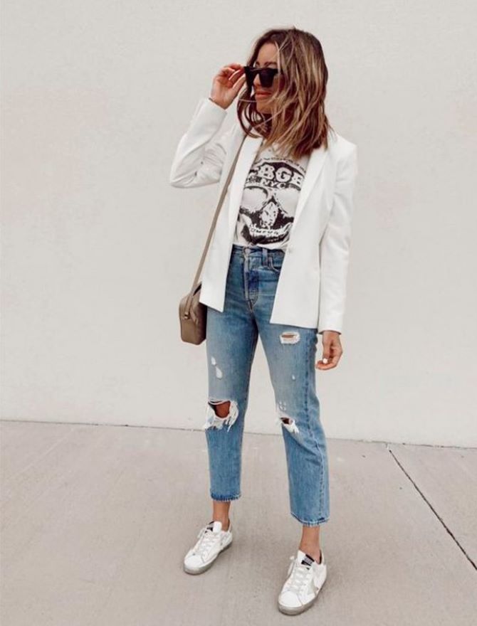 What to wear with a white jacket in 2024 1
