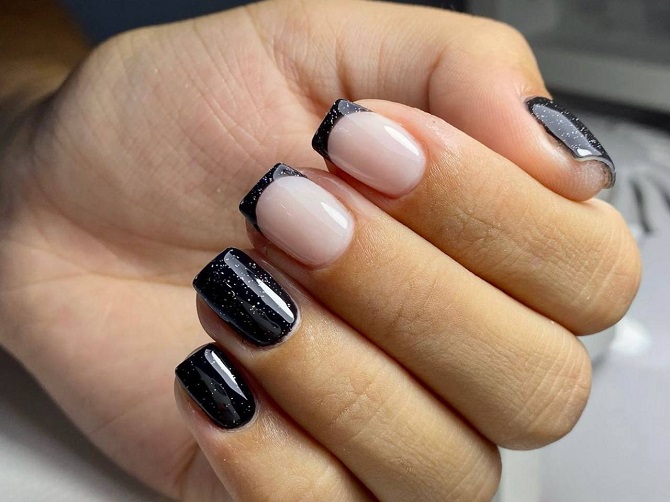 Black manicure is a fashion trend for the spring season 2024 14