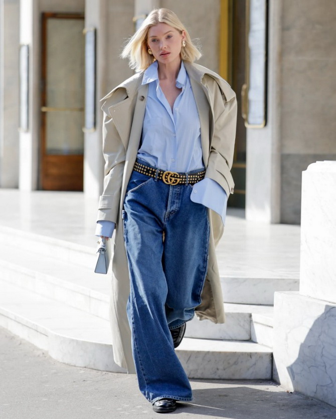 Spring looks: what to pair with wide jeans in spring 2024 5