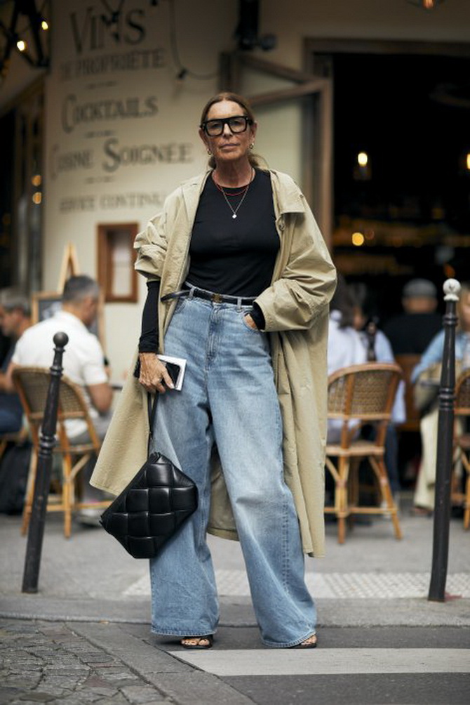 Spring looks: what to pair with wide jeans in spring 2024 6