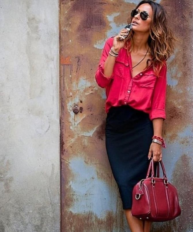 What to wear with a red blouse this spring to create a stylish look 13
