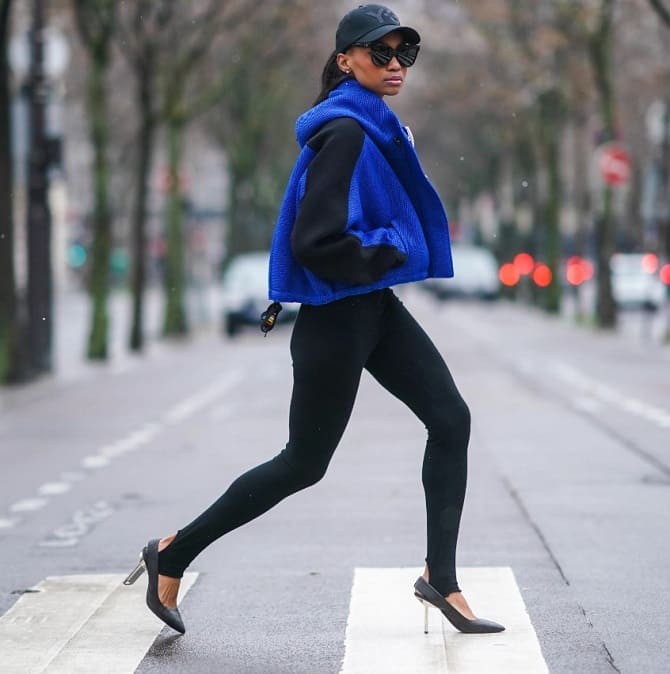 Leggings with stripes are back in fashion – how to wear this trend in spring 2024 2