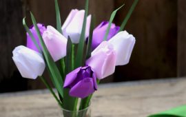 Gift for mom on March 8: DIY paper tulips (+bonus video)