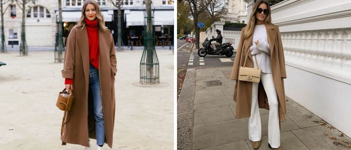 Stylish looks with a beige coat for spring 2024