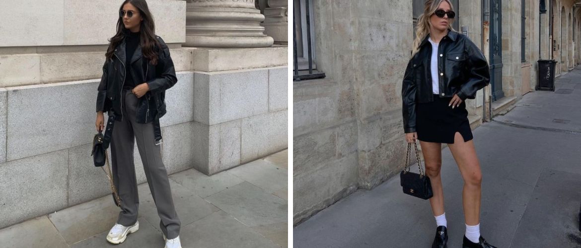 Как носить стильно кожаную куртку: 4 модных варианта