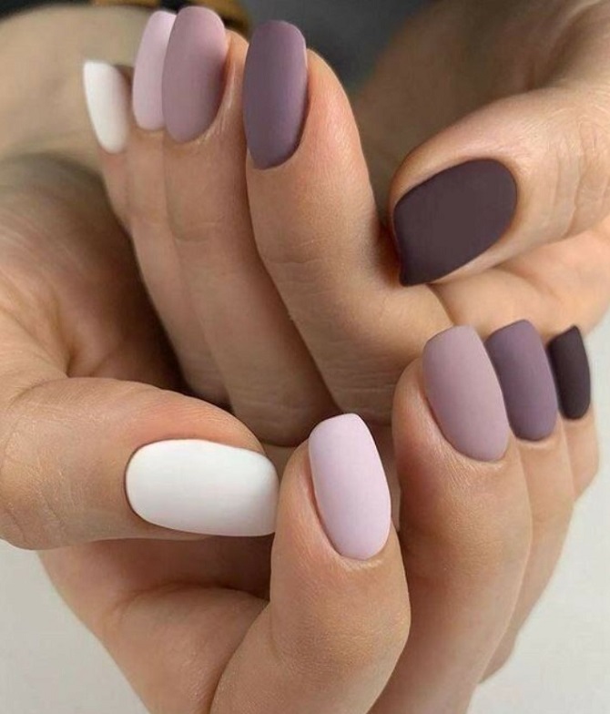 Matte manicure for spring: fashionable ideas 2