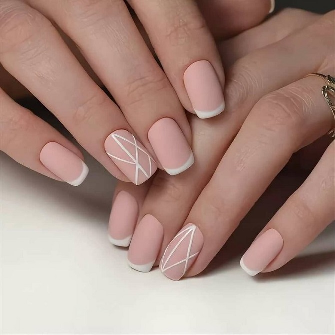 Matte manicure for spring: fashionable ideas 13