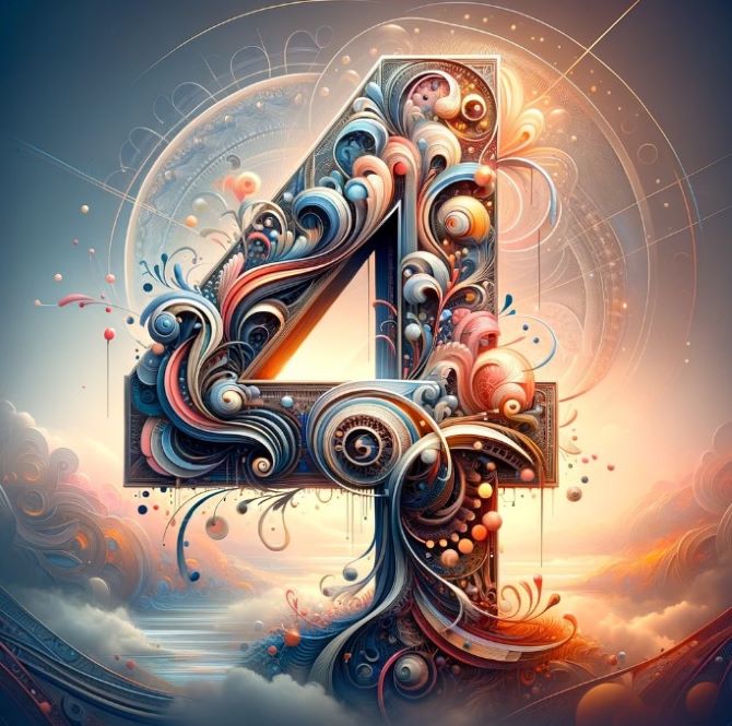 Число 4 в ангельской нумерологии: символ надежности и вдохновения 3