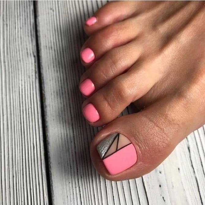 Pink pedicure – fashion ideas for spring and summer 2024 6