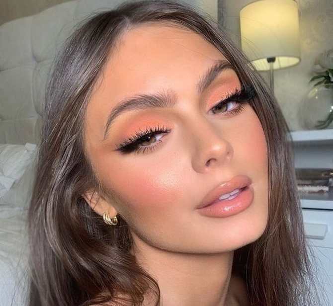 Peach fuzz: ideas and techniques for trendy peach makeup 16